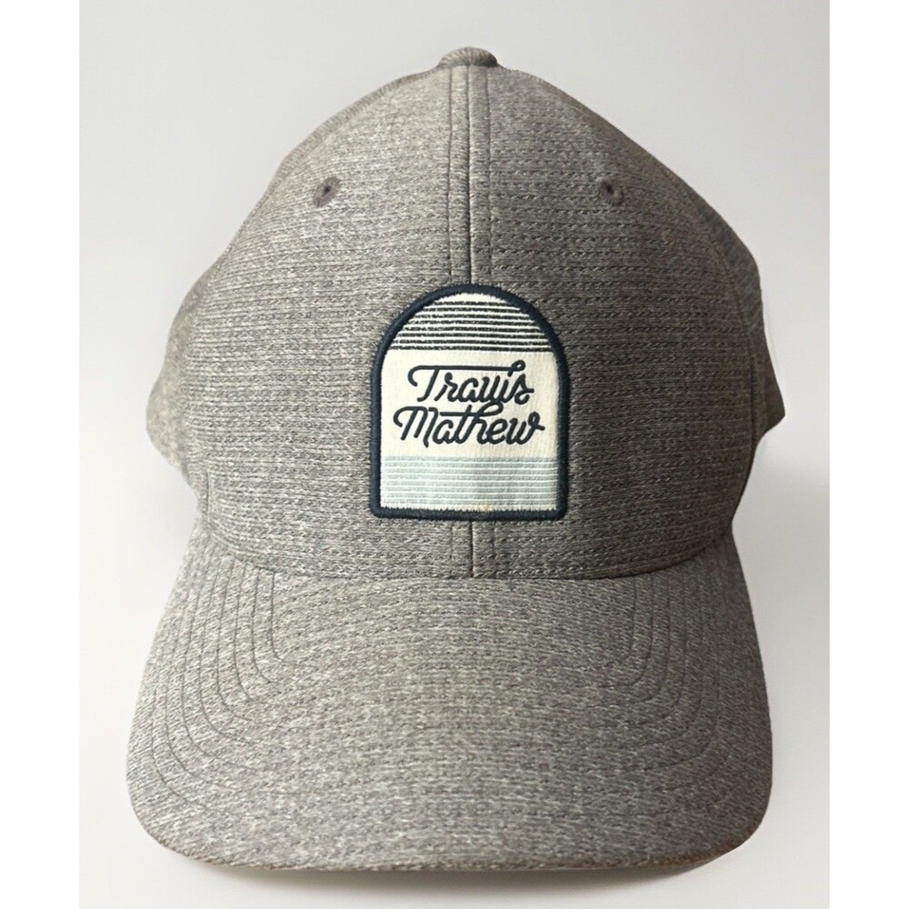 Travis Mathew Golf Mens Gray White Hat Cap L - XL